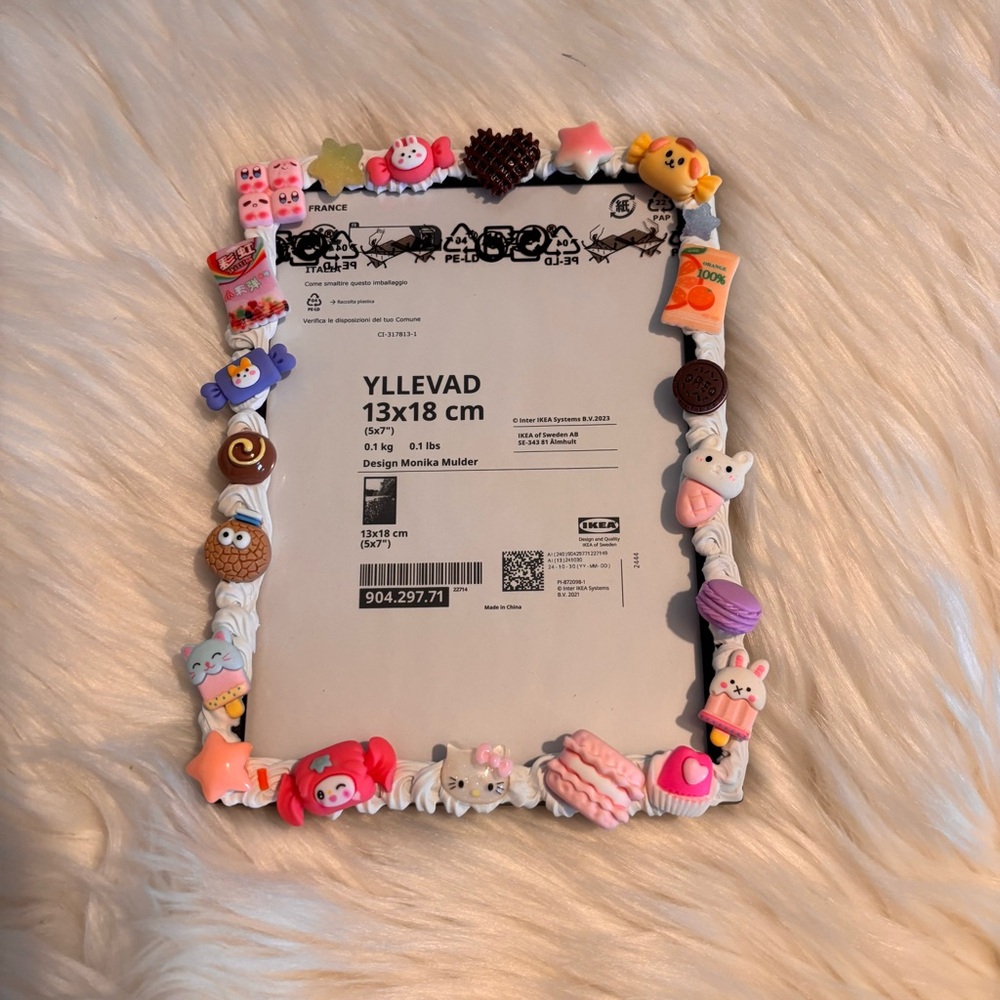 NEW HANDMADE Decoden Kawaii Photo Frame (5x7”)